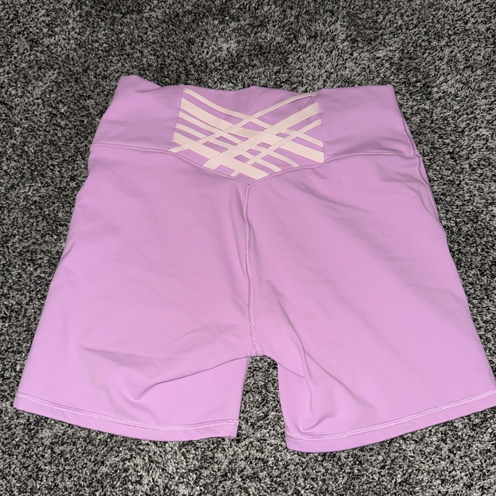 Fabletics Pink Bike Shorts - Picture 2 of 4